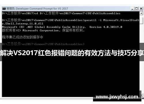 解决VS2017红色报错问题的有效方法与技巧分享